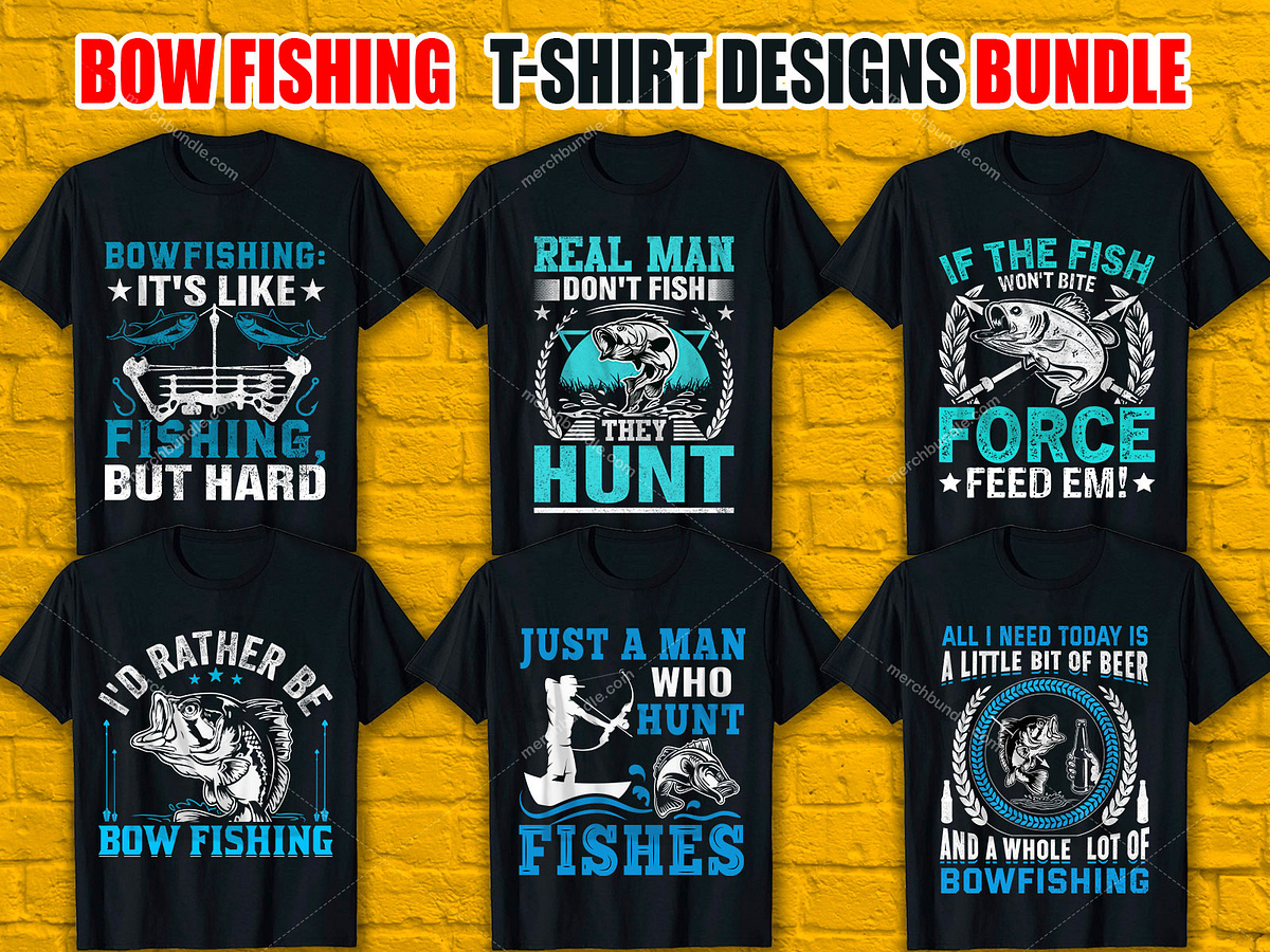 Bowfishing TShirt Design Bundle by Akhi Moni on Dribbble