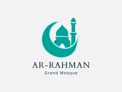 Ar-Rehman Grand Mosque | Minimalist Beautiful logo Design 3d 3d logo branding graphic design logo logo design minimalist logo professional logo