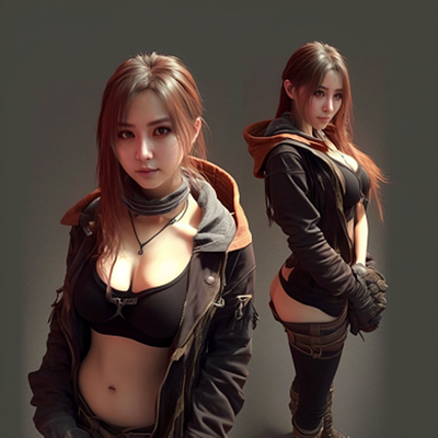 Character Female Game Realistic v.3 branding character character game design graphic design illustration