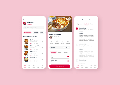 Cookbook app android app app design apps colorful colors concept cookbook cooking graphic design ios mobile app recipes ui ui design ux ux design