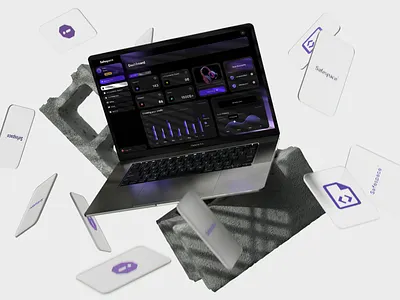 Content protection 3d app black branding dark dashboard design graph graphic design protection statistics stats ui web website