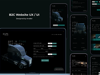 B2P Car Shipping Responsive Website UX | UI affordable website design b2b landing page design car shipping website design clean and modern logo design clean modern web design create responsive ux ui ecommerce platform website graphic design hire web designer professional html to wordpress website design logo and branding design minimalist website design mobile user experience prototyping and wireframing responsive web design