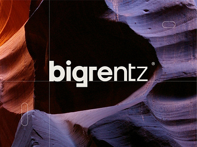 Bigrentz - Logo design. a b c d e f g h i j k l m logo big crypto fashion geometric icon internet lettermark logo logo design mark modern n o p q r s t u v w logo symmetrical tech trending typeface typography wordmark xyz logo