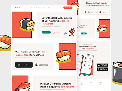 Sushi | Web Design design food landingpage sushi ui uidesign webdesign website