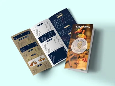 Restaurant Menu Design branding cafe menu flyer food menu food menu template graphic design hotel menu menucard photoshop print print design restaurant flyer restaurant menu design template trifold menu