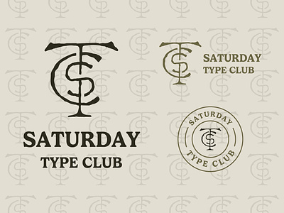 Saturday Type Club: Week 71 Rough STC Monogram badge complilation green greenville sc hand lettering iconography logo logotype middle ground made mikey hayes monogram procreate rough saturday type club serif simple stc type type lock up word mark