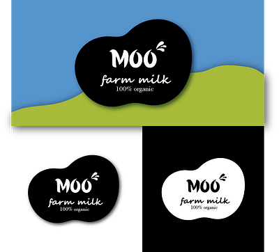 Farm milk logo branding design farm milk graphic design illustration logo