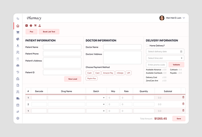 Inventory Management System dashboard home inventory ui ux