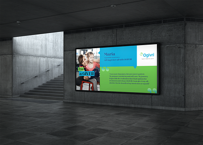 OGIVRI's "I am a Giver" launch campaign adobe xd advertising advertising campaign art direction banner billboard brand guideline branding creative direction graphic design indoor leave behind leave behind oncology ooh pharma print signage website xd