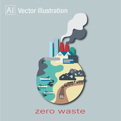 zero waste design graphic design illustration infographics vector zero waste