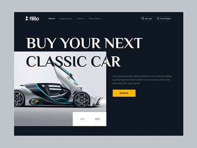 🚗 Classic Automobile Landing Page animation auto automotive car cars dashboard design electric car filllo interaction landing page trend ui uidesign uiux ux vehicle web web design webflow