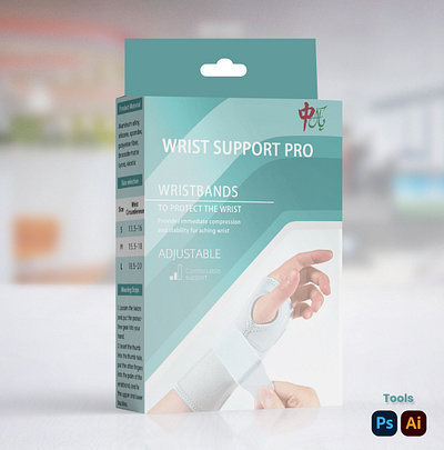 Wrist Support Pro Package branding design graphic design package design wrist support