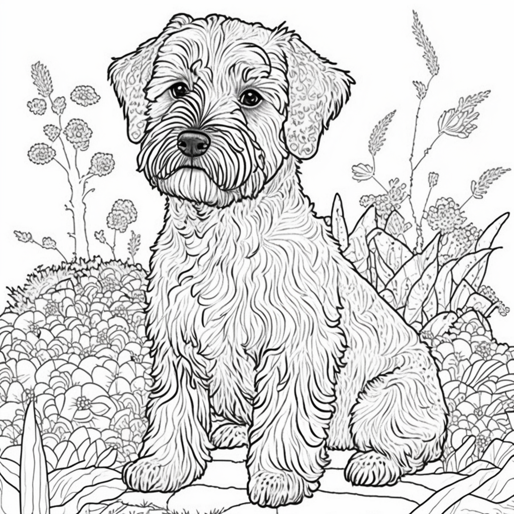 Dog Coloring Page Design by Likhon Rahman on Dribbble