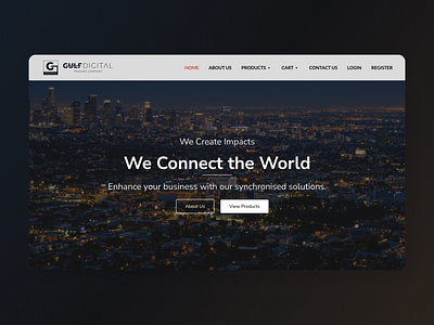 Gulf Digital Trading Company design ecommerce website ui ux