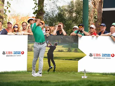 Masters Golf Series by UBS & THY adaptation advertising art direction billboard branding concept development course creative direction event experience design golf golf course graphic design ooh print signage sports ui website xd