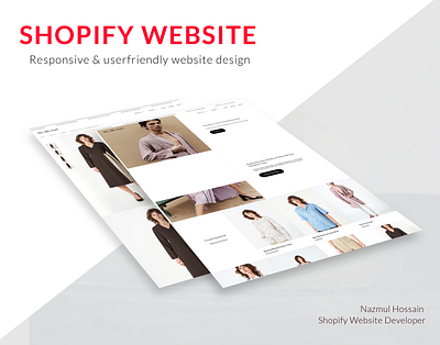 Shopify website design | store creation | split theme dropshipping store design ecommerce website