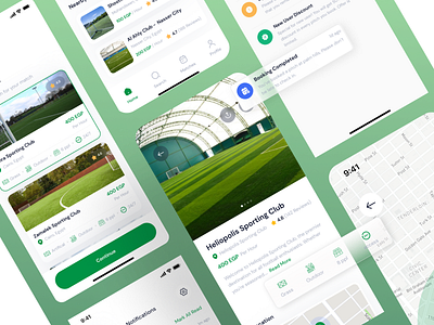 Book a football pitch with MatchUp design fintech ui ux