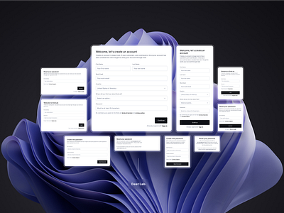 Authentication Pages - Responsive, Auto-Layout Feature & Minimal app authentication authentication pages create account design destlab login mobile mobile app onboarding responsive design responsive pages sign in sign up signup ui uidesign ux visual design