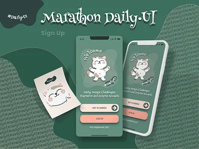 #Daily UI Marathon Days #001 #002 branding dailyui dailyui001 design graphic design illustration logo ui ui ux vector web design website