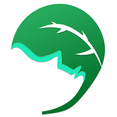 3D Leaf branding design graphic design illustration logo