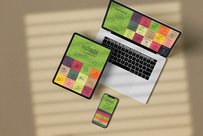 Cabbage&Charisma - Responsive Web Design design desktop graphic design laptop mobile responsive design restaurant concept restaurant design tablet web design web layout website design