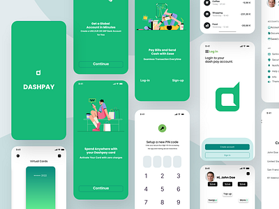 Dash Pay ui branding design graphic design illustration illustrator logo typography ui ux vector