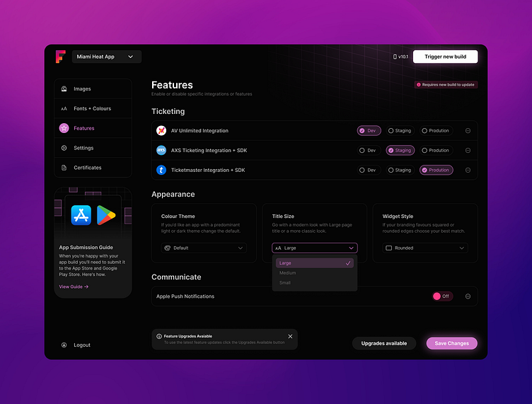 App Builder Dark Mode by Androo Carey on Dribbble