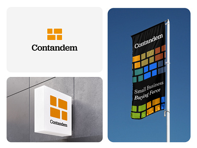 Contandem concept 2 brand design brand identity branding concept containers logo stacked