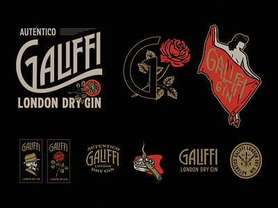 Label Design Galiffi London Dry gin apparel design badges branding design gin graphic design illustration label layouts logo print vector