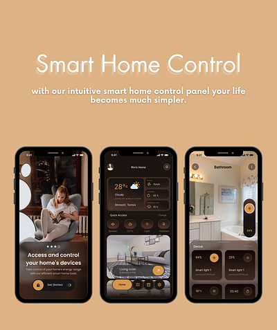 NexiaLife - Smart Home Control App app branding design humidity lights smart home smart home control temperature typography ui user experience ux