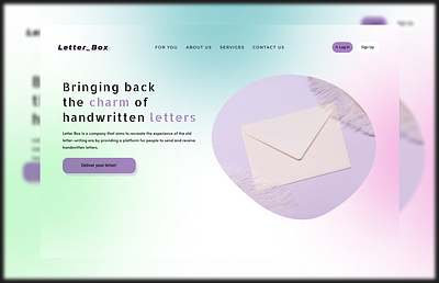 Letter_Box~ app branding design graphic design illustration letterbox logo product design typography ui ux vector web design