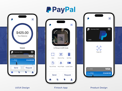 PayPal Re-designed android app app design banking design finance fintech ios mobile app paypal ui uiux ux