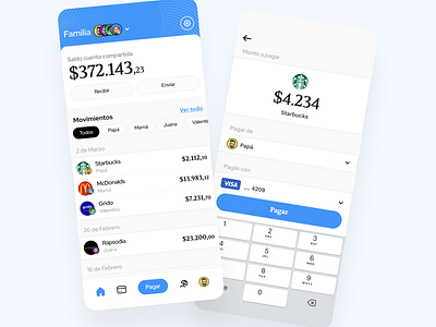 Linked accounts mobile wallet app design exploration linked accounts mobile app ui