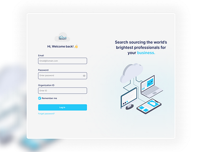 Log in page design for web design login ui ux web