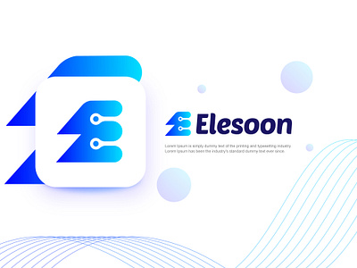 Elesoon - E logo, E letter, Modern logo, UI, AI, Web, App Design app branding creative logo e letter logo e letter tech logo e logo gradient logo icon logo logo design modern logo modern tech logo software tech tech logo technology logo trendy logo ui unique logo website