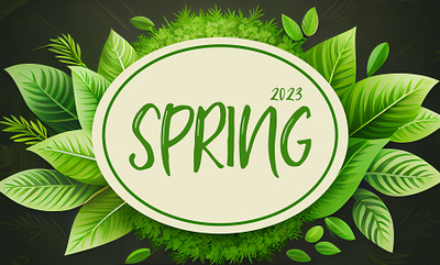 Hello Spring (2023) beehaya dribbblers graphic design rebound spring spring badge