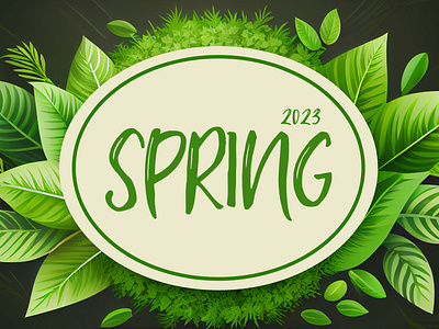 Hello Spring (2023) beehaya dribbblers graphic design rebound spring spring badge