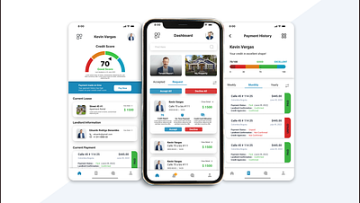 Home Rent Credit App - iOS Android UX UI Designer credit app home rent app mobile app mobile design rent credit app rent mobile app ui uiux design web design