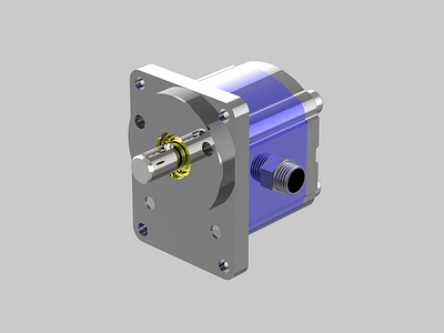 Hydraulic Pump manufacturing project 3d 3d model 3d render mechanical design