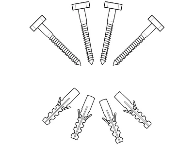 Screw & Hoks instruction manual instructional design instructional illustration line art technical illustration user manual vector