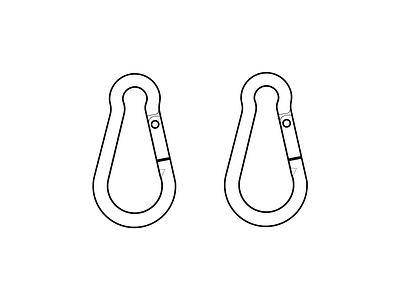 Carabiners instruction manual instructional design instructional illustration line art technical illustration user manual vector