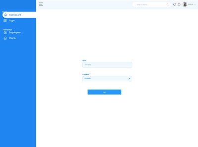 login page