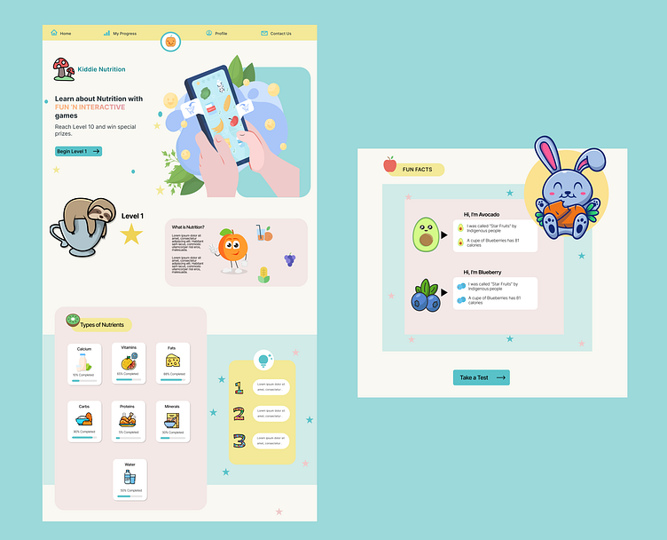 Kiddie Nutrition  Design by Noor on Dribbble