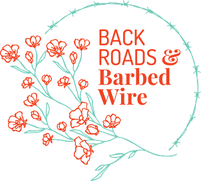 Back Roads & Barbed Wire Logo branding graphic design logo