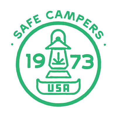 Safe Campers Logo graphic design logo