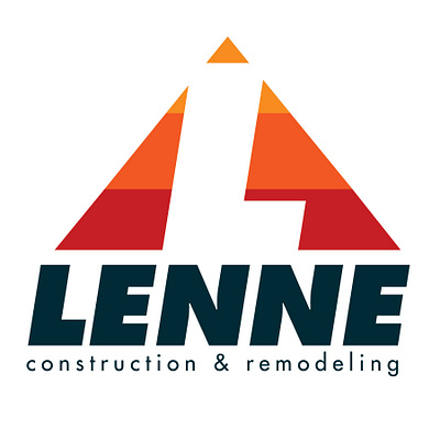 Lenne Construction & Remodeling Logo graphic design logo