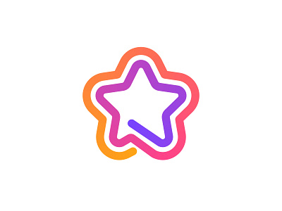 Star, Icon, Colourful, futuristic, modern best logo designer in dribbble brand identity branding eye catching logo hire icon design logo logo mark minimal modern icon design modern logo modern logo designer simple logo software logo star logo start up logo typography vector