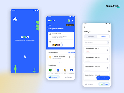 Erta • Residents Platform agency studio app design product design ui ux web design