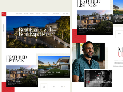 Real Estate Elegant Homepage elegant estate landing landing page modern real estate ui web web design