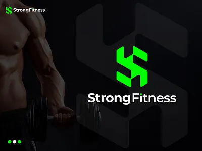Strong Fitness, Modern GYM Logo Design Concept branding fit logo fitness logo graphic design gym logo logo logo design logo make modern gym logo modern logo modern s logo s gym logo s letter logo s logo s modern gym s modern logo sf gym strong fitness strong logo vector